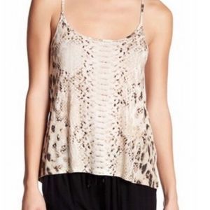 HAUTE HIPPIE "Snake Print" Tank Top Sz S & M